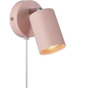 Nordlux Explore foco de pared con cable y enchufe, GU10, rosé