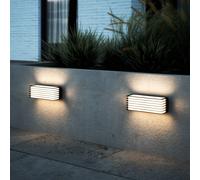 Nordlux Fluktus 28 aplique de exterior con lamas, A 28,6cm