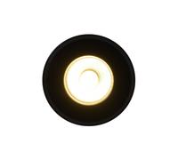 Nordlux Foco de techo empotrable LED Rosalee, negro, IP65, interruptor CCT