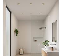 Nordlux Foco empotrable Umberto, aluminio, color latón