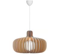 Nordlux Lámpara colgante Hazo, Ø 65 cm, color natural, madera