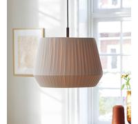 Nordlux Lámpara colgante Dicte, atada a mano, Ø40cm, ámbar