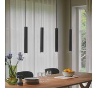Nordlux Lámpara colgante Vico, 4 luces, larga, metal, negro