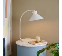 Nordlux Lámpara de mesa Dial de metal, blanco