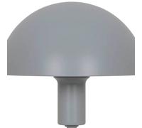 Nordlux Lámpara de mesa Ellen mini, gris, altura 25 cm, metal