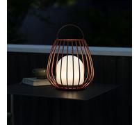 Nordlux Lámpara de mesa LED Jim To-Go, zona exterior, rojo