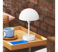 Nordlux Lámpara de mesa LED recargable Ellen To-Go, blanca, aluminio True
