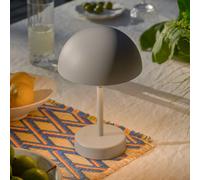 Nordlux Lámpara de mesa LED recargable Ellen To-Go, gris, aluminio
