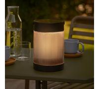 Nordlux Lámpara de mesa solar Coupar, negra, plástico, IP44