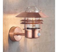 Nordlux Lámpara de pared BLOKHUS sensor cobre