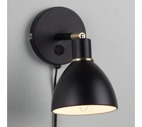 Nordlux Lámpara de pared Ray, pantalla orientable, negro