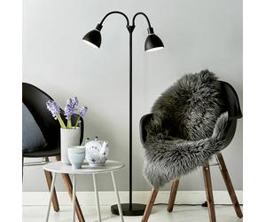 Nordlux Lámpara de pie Ray de 2 brazos y en metal negro