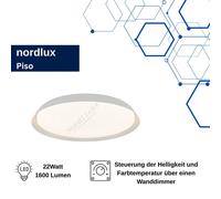 Nordlux Piso, lámpara de techo LED, blanco