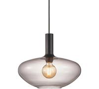 Nordlux Lámpara de techo en metal vidrio gris ahumado diám:35cm