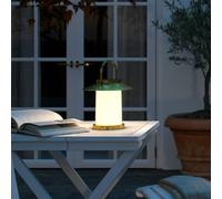 Nordlux Lámpara solar Temple To-Go, latón, altura 22 cm