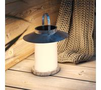 Nordlux Lámpara solar Temple To-Go, zinc, altura 30 cm True