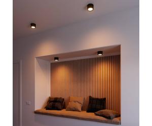 Nordlux LED downlight de techo Landon Smart, negro, altura 8,2 cm