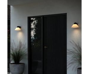 Nordlux Linas aplique de exterior, cono, negro, aluminio, E27