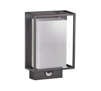 Nordlux Nestor, lámpara de pared LED con sensor de movimiento, grafito