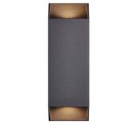 Nordlux Nico Square 22 Aluminio Aplique 70W IP54, Negro