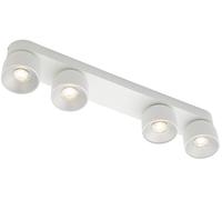 Nordlux Downlight Pitcher, GU10, 4 luces, metal, blanco