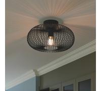 Nordlux Plafón Beroni, metal, negro True