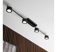 Nordlux Plafón Clyde, 4 luces, atenuable True