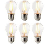 Nordlux Smart E27 Mini Globe - Bombillas LED de filamento transparente, regulables, 5 W, 600 lúmenes, blanco sintonizable 2200 K-6500 K, Amazon Alexa y Google Assistant (requiere concentrador),