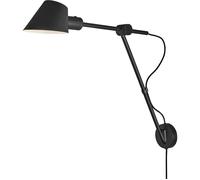 Nordlux Stay lámpara de pared 1x60 W negro 2020455003