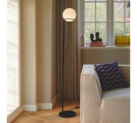 Nordlux Wilson - Lámpara de pie para interiores, cristal negro, G9, 5 W, con interruptor de encendido/apagado, dormitorio, sala de estar, cocina, oficina, mesita de noche o estudio, IP20, clase 2