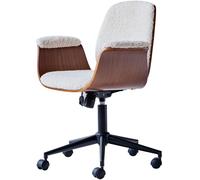 Nordlys Silla de escritorio en mader y lana blanca