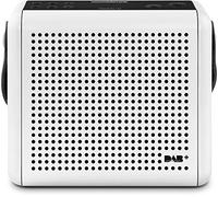 Nordmende Transita 110 - Radio Digital portátil Dab+ y FM - Caja de música portátil con Pantalla OLED - Radio para Exteriores con asa de Transporte y Reloj, Blanco