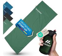 NORDMUT® Saco de Dormir de Algodón Ultraligero - Pequeño, Transpirable y Fino para Verano - Especialmente Suave Con Compartimento para Almohada [220 x 90 cm]