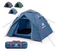 NORDMUT® Tienda Pop-Up 2-4 Personas - Montaje Rápido, Impermeable & Protección UV - Tienda de Camping con Excelente Circulación de Aire (Azul)