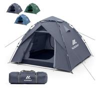 NORDMUT® Tienda Pop-Up 2-4 Personas - Montaje Rápido, Impermeable & Protección UV - Tienda de Camping con Excelente Circulación de Aire