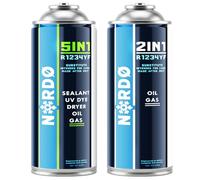 Nordo - Kit de recarga de aire acondicionado R1234yf - Refrigerante 5 en 1 XL con aceite, aditivo sellador, colorante UV y agente deshidratante + gas de recarga R1234yf 235 g