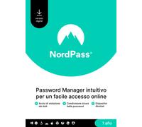 NordPass Premium, Unlimited Devices, 1-Year, Password Manager (PC/Mac/Mobile) Subscription Key SPAIN