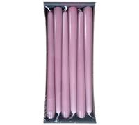 Nordring 12 velas puntiagudas de 2,3 cm x 25 cm, color lila - Certificación RAL, sin goteo y áspero, aproximadamente 8 horas de duración - Decoración de mesa y candelabros