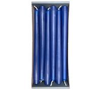 Nordring 12 velas puntiagudas de 2,3 cm x 25 cm de alto, color azul oscuro, certificado RAL, sin goteo y sin humo, aprox. 8 horas de combustión, decoración de mesa y candelabros
