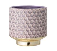 Nordring Maceta Goldy - Macetero Decorativo Redondo para Flores e Plantas para Interiores M (12,5 cm ø), Malva, Cerámica