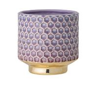 Nordring Maceta Goldy - Macetero Decorativo Redondo para Flores e Plantas para Interiores M (12,5 cm ø), Violeta, Cerámica