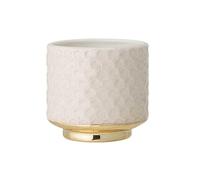 Nordring Maceta Goldy - Macetero Decorativo Redondo para Flores e Plantas para Interiores S (10 cm ø), Amarillo, Cerámica