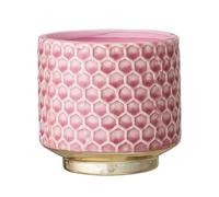 Nordring Maceta Goldy - Macetero Decorativo Redondo para Flores e Plantas para Interiores S (10 cm ø), Rosado, Cerámica