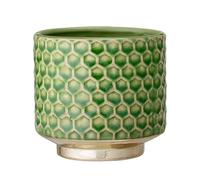 Nordring Maceta Goldy - Macetero Decorativo Redondo para Flores e Plantas para Interiores S (10 cm ø), Verde, Cerámica
