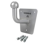 NORDRIVE N50950 Sphere-1, Soporte Universal para Portabicis Trasero con Enganche de Remolque, Fijación en Pared o Techo - Carga Máxima 100 kg