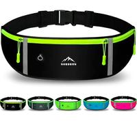 Nordrun Riñonera Running Ajustable e Impermeable para Todos los Móviles | Cinturón Deportivo | Porta Móvil