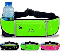 Nordrun Riñonera Running Ajustable e Impermeable para Todos los Moviles | Riñonera Deportiva para Mujer y Hombre | Cinturón Portamóvil | Verde