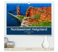 Nordseeinsel Helgoland - Ansichten der Insel in Acryl (hochwertiger Premium Wandkalender 2026 DIN A2 quer), Kunstdruck in Hochglanz: Malerischer Ausflug auf die Insel Helgoland in der Nordsee
