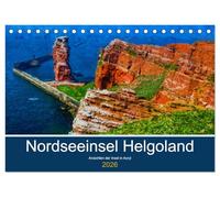 Nordseeinsel Helgoland - Ansichten der Insel in Acryl (Tischkalender 2026 DIN A5 quer), CALVENDO Monatskalender: Malerischer Ausflug auf die Insel Helgoland in der Nordsee