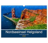 Nordseeinsel Helgoland - Ansichten der Insel in Acryl (Wandkalender 2026 DIN A3 quer), CALVENDO Monatskalender: Malerischer Ausflug auf die Insel Helgoland in der Nordsee